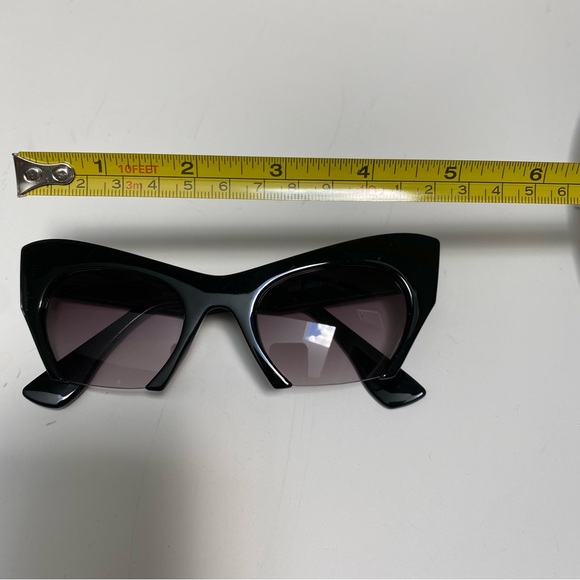 Shein Black Cat-Eye Style partial rim Sunglasses - Picture 8 of 8